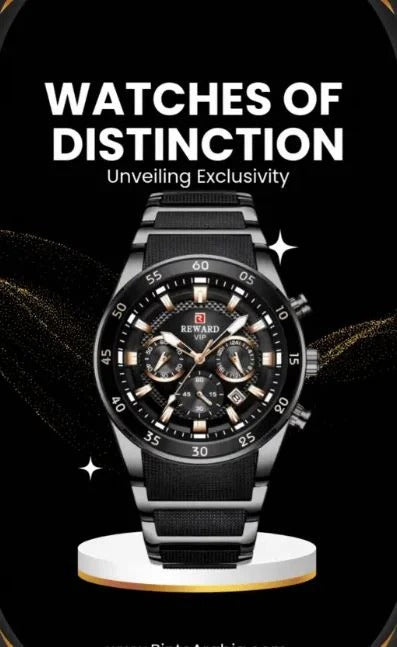 Luxury Men's Quartz Watch- Prestige Analog Edition