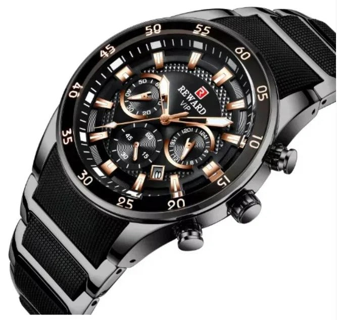 Luxury Men's Quartz Watch- Prestige Analog Edition