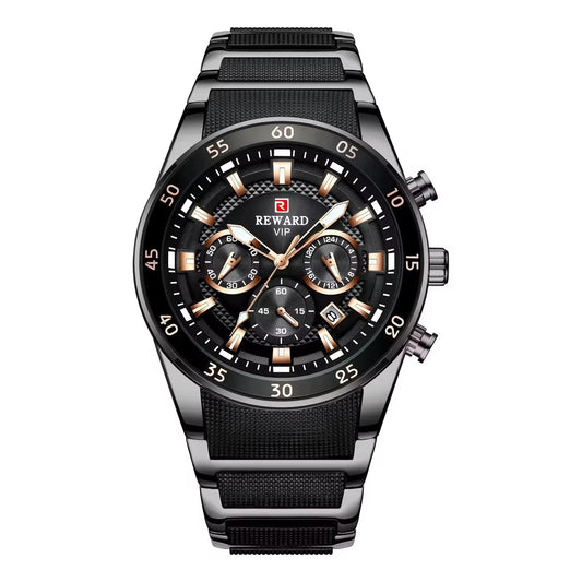 Luxury Men's Quartz Watch- Prestige Analog Edition